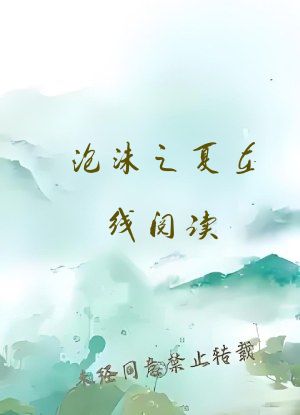 泡沫之夏在线阅读